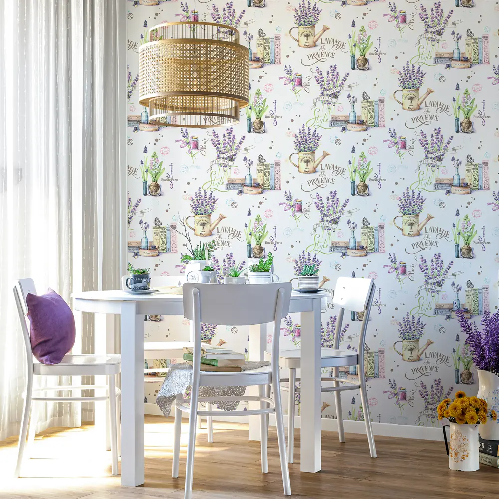 Обои флизелиновые Home Color Lavande фиолетовые 1.06 м HC71985-56 PALITRA HOME STLM-2117561 - Вид №3