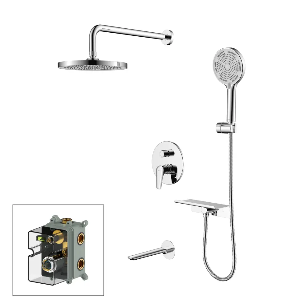 89349208 Душевая система Milardo Dale DALSB03M68 скрытого монтажа цвет хром STLM-0998640 