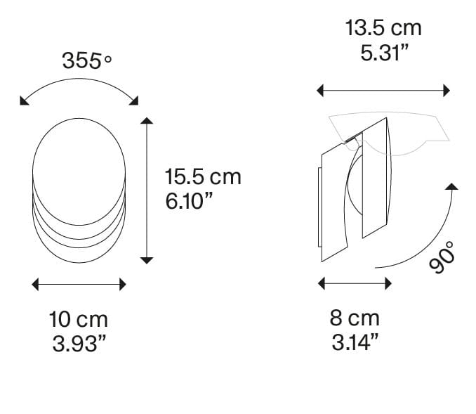 Регулируемая металлическая светодиодная настенная лампа Lodes PIN-UP ARCH-00122256 - Вид №3