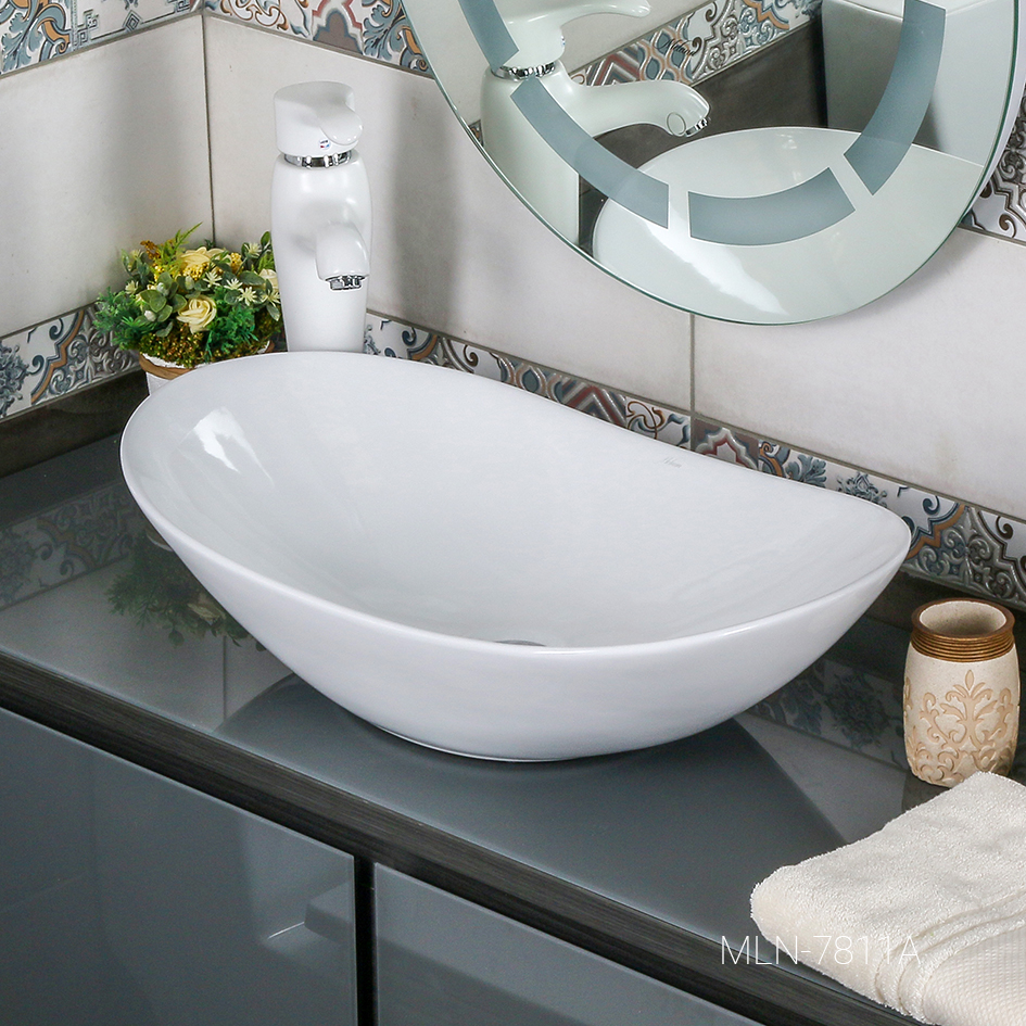 Накладная раковина melana mln-320354 320354-805 - Вид №1