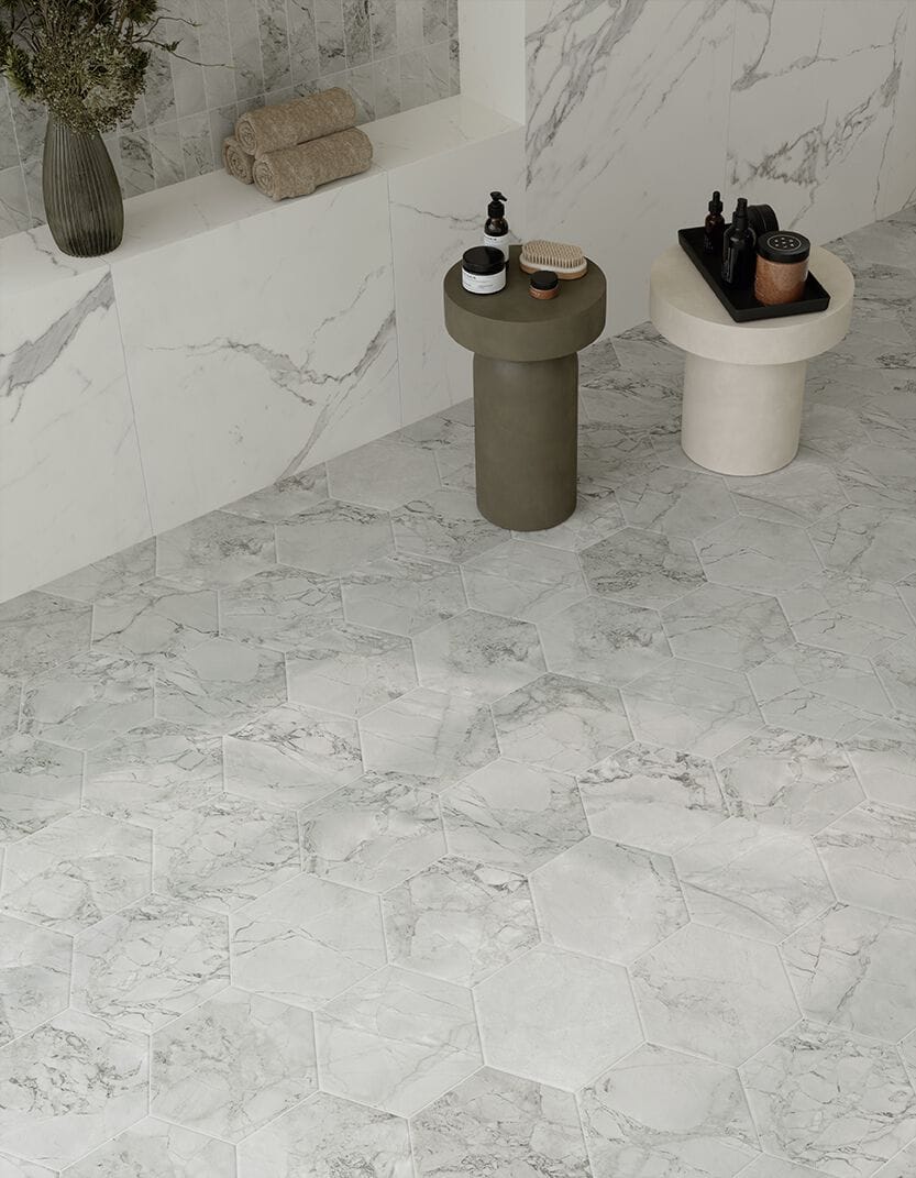 Пол / керамогранит с мраморным эффектом Marca Corona скульптурная ARCH-00144887 - Вид №2