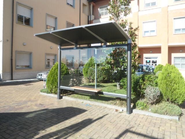 Стальной и стеклянный навес для автобусной остановки Studio Città DIAMOND ARCH-00070601 - Вид №3