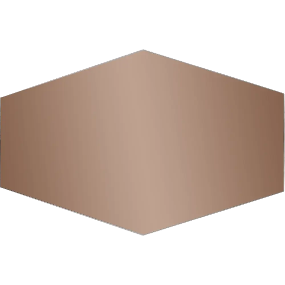 Зеркальная плитка Omega Glass NNLM75 сота 30x20 см глянцевая цвет бронза 6 шт STLM-2029136