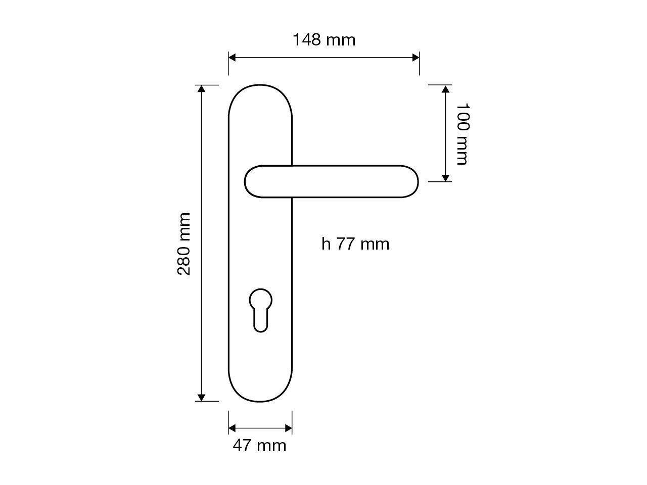 Латунная ручка на пластине с кристаллами Swarovski® LINEA CALI' Feeling ARCH-00077541 - Вид №3