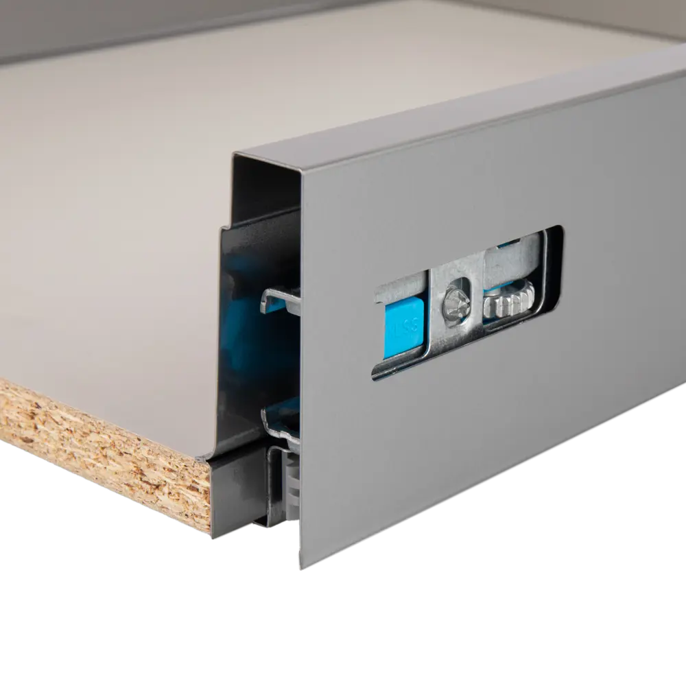 Ящик с плавным закрыванием 41.8x48x9.4 см Delinia D45/S МДФ цвет серый DELINIA ID Smart STLM-2101283 - Вид №3