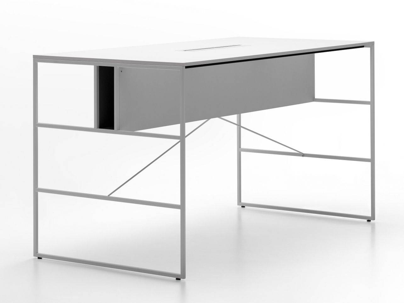 Высокий прямоугольный стол для совещаний из древесного волокна с системой люверсов MDF Italia 20.Двадцать ARCH-00122889 - Вид №6