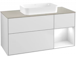 Villeroy&Boch Тумба под раковину Прямоугольная версия F713GFMT Finion White Matt Lacquer