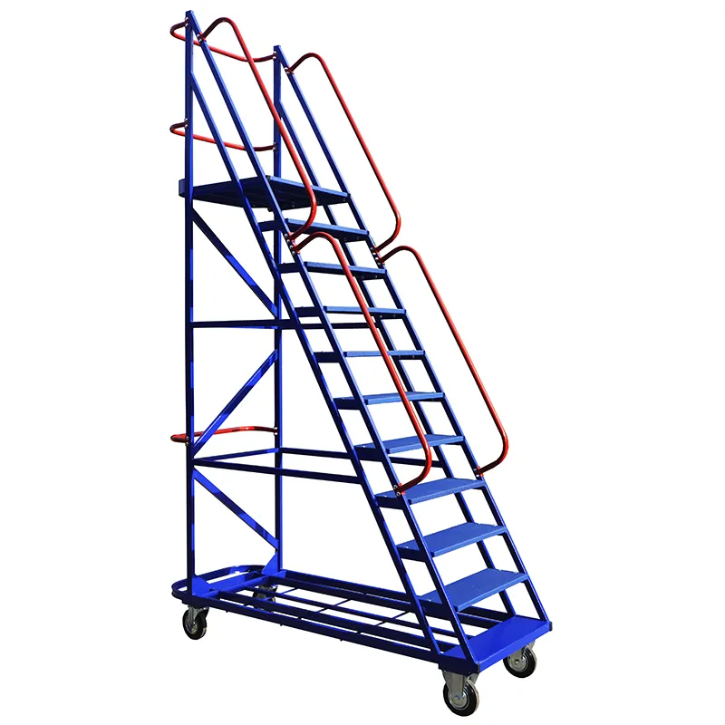 Лестница передвижная, десять ступеней ЛС 10 (670х1854х2930) без колес Верстакофф 91-2013