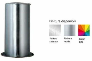 Lazzari Фиксированная цилиндрическая стальная тумба с опорной плитой Saturno Ds014