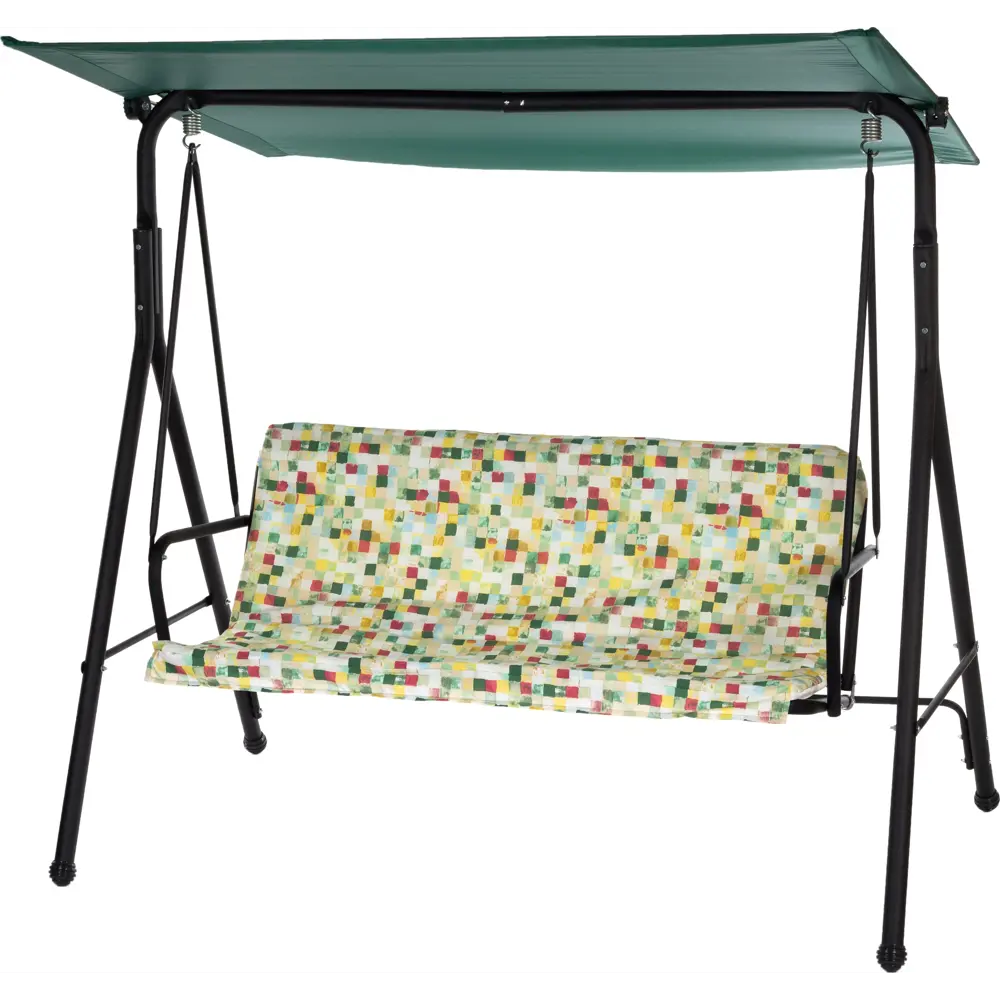 Качели садовые 2-х местные (до 160 кг) зеленый/ бежевый/ красный Santreyd STLM-2041904