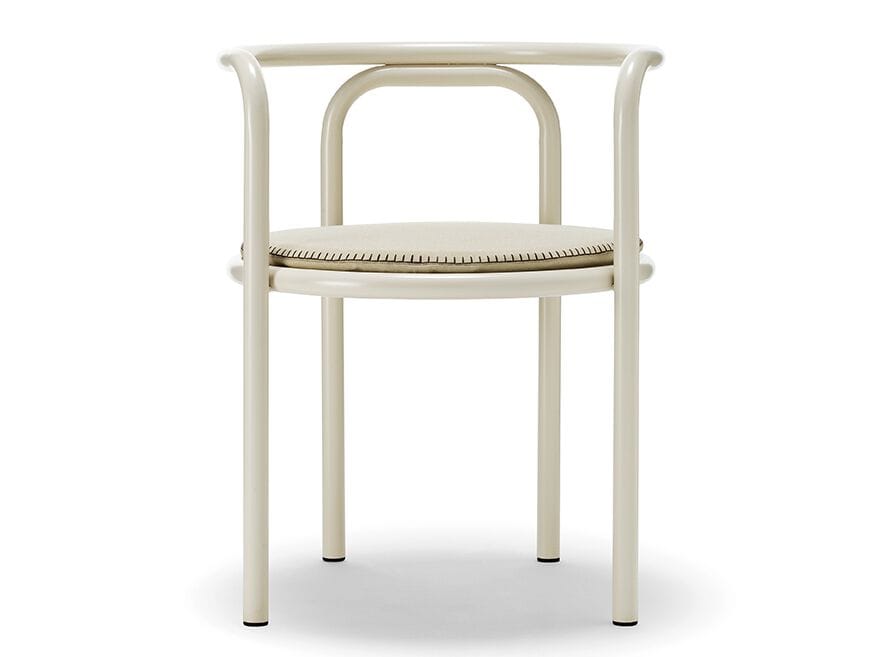 Стальной садовый стул с порошковым покрытием со встроенной подушкой Exteta Jacquemus + Exteta Special Re-Edition ARCH-00035051 - Вид №3