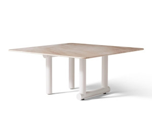 Алюминиевый садовый стол с порошковым покрытием с мраморной столешницей