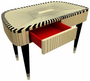 Scarlet Splendour Письменный стол с ящиками Vanilla noir