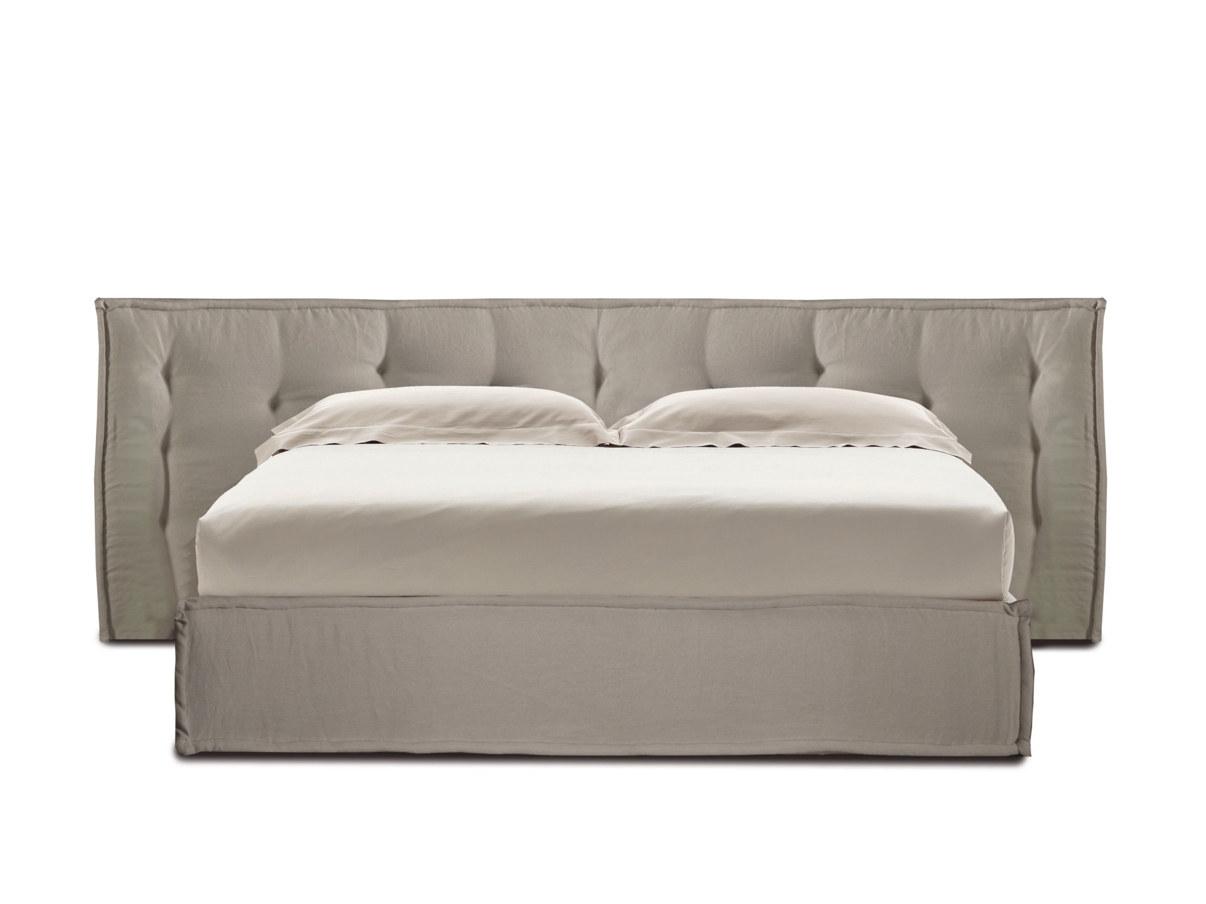 Съемная двуспальная кровать из ткани с мягким изголовьем GRUPPO FOX ночь Фокса ARCH-00143259