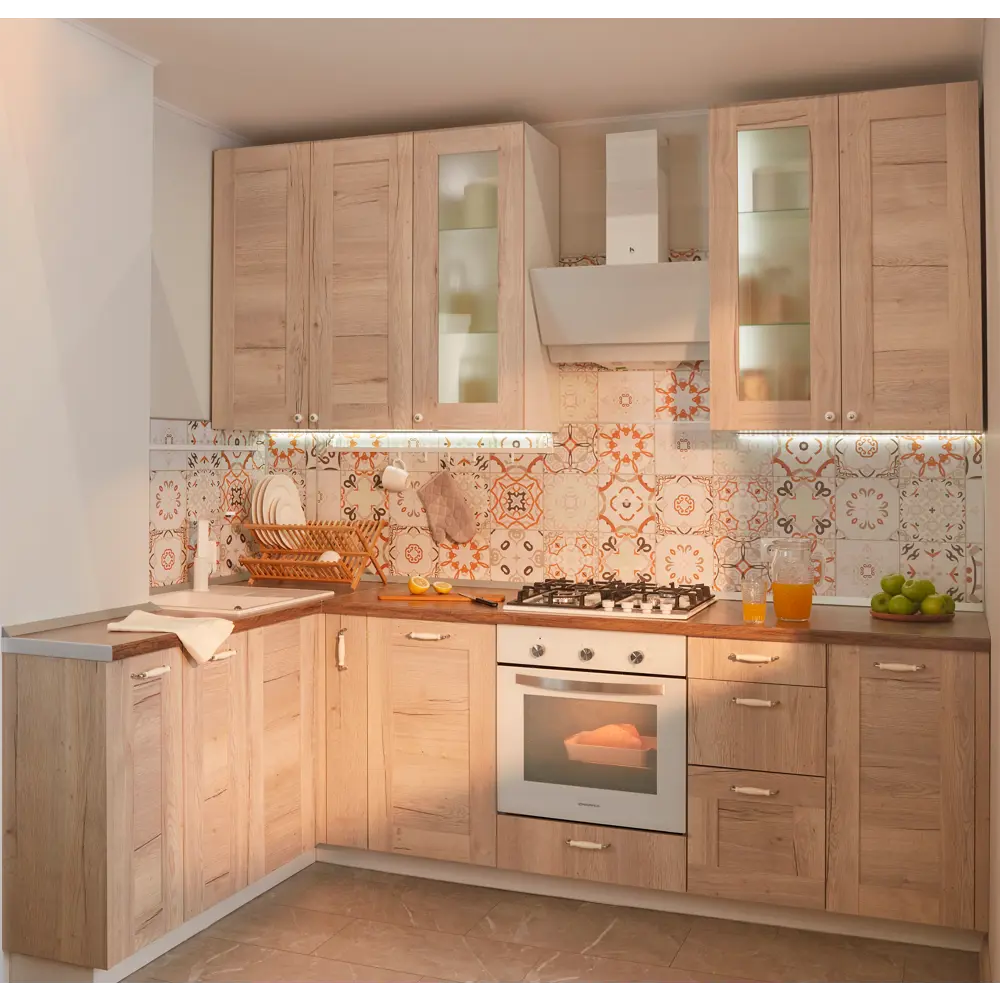 Фальшпанель KONSENSA Касли для кухни 10×77 см в цвете светлое дерево 89420794 STLM-1580747 - Вид №11