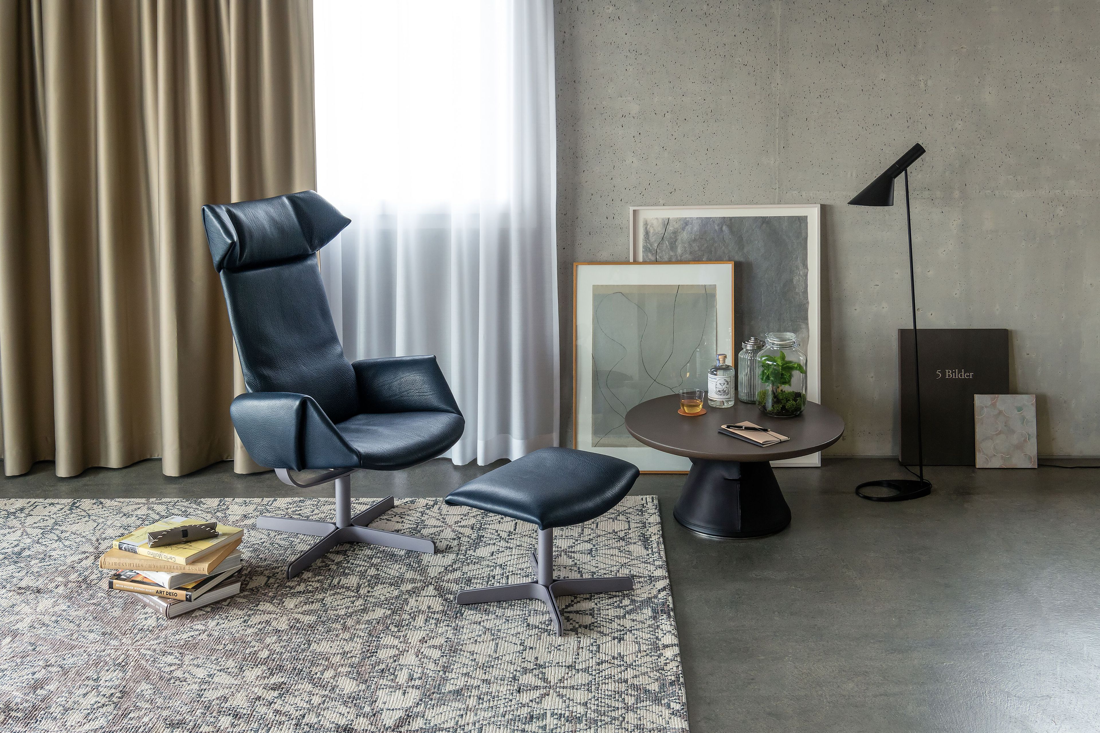 Кожаная мягкая подножка для ног de Sede DS-343 ARCH-00003084 - Вид №2