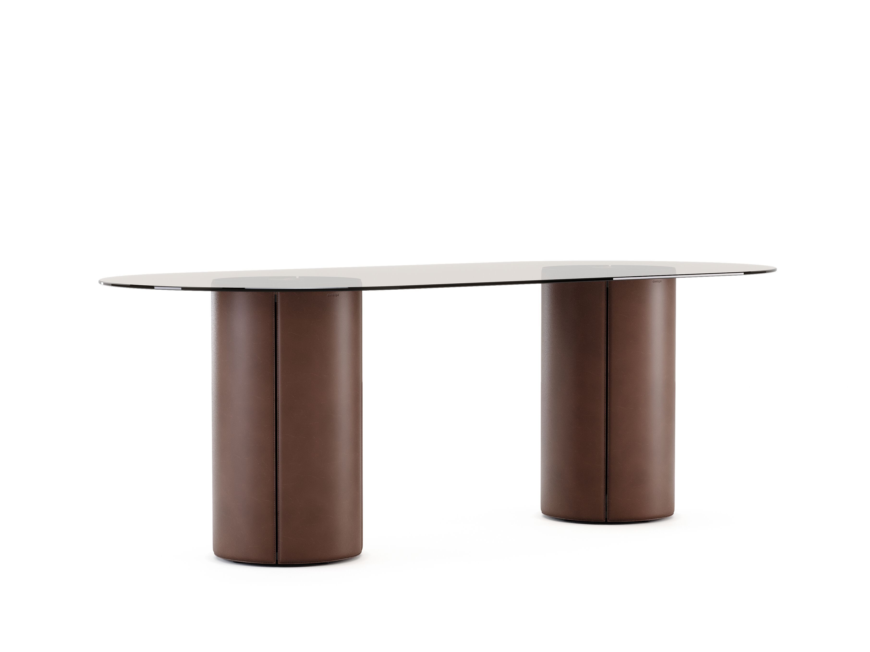 Стеклянный овальный обеденный стол Domkapa рука ARCH-00134550 - Вид №2