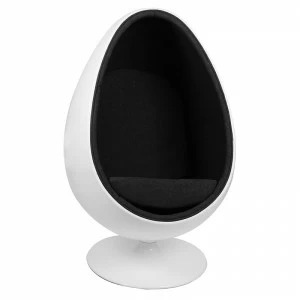Кресло Ovalia Egg черное SOHO DESIGN ДИЗАЙНЕРСКИЕ, EGG OVALIA 131535 Черный