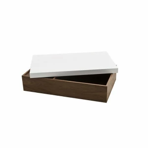 Журнальный столик деревянный с белой крышкой Vision PUSHA PUSHA 062865 Белый;коричневый