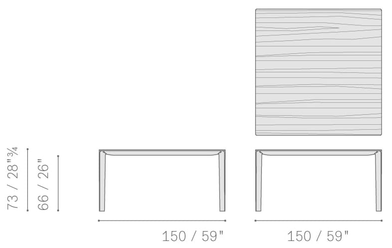 Деревянный прямоугольный стол Poltrona Frau коллекция-столы и стулья ARCH-00129483 - Вид №5