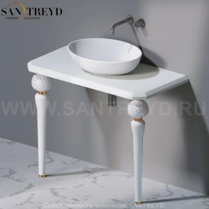 AeT ITALIA Deco Консольный столик с индивидуальными белыми ножками со стразами С270.100SW