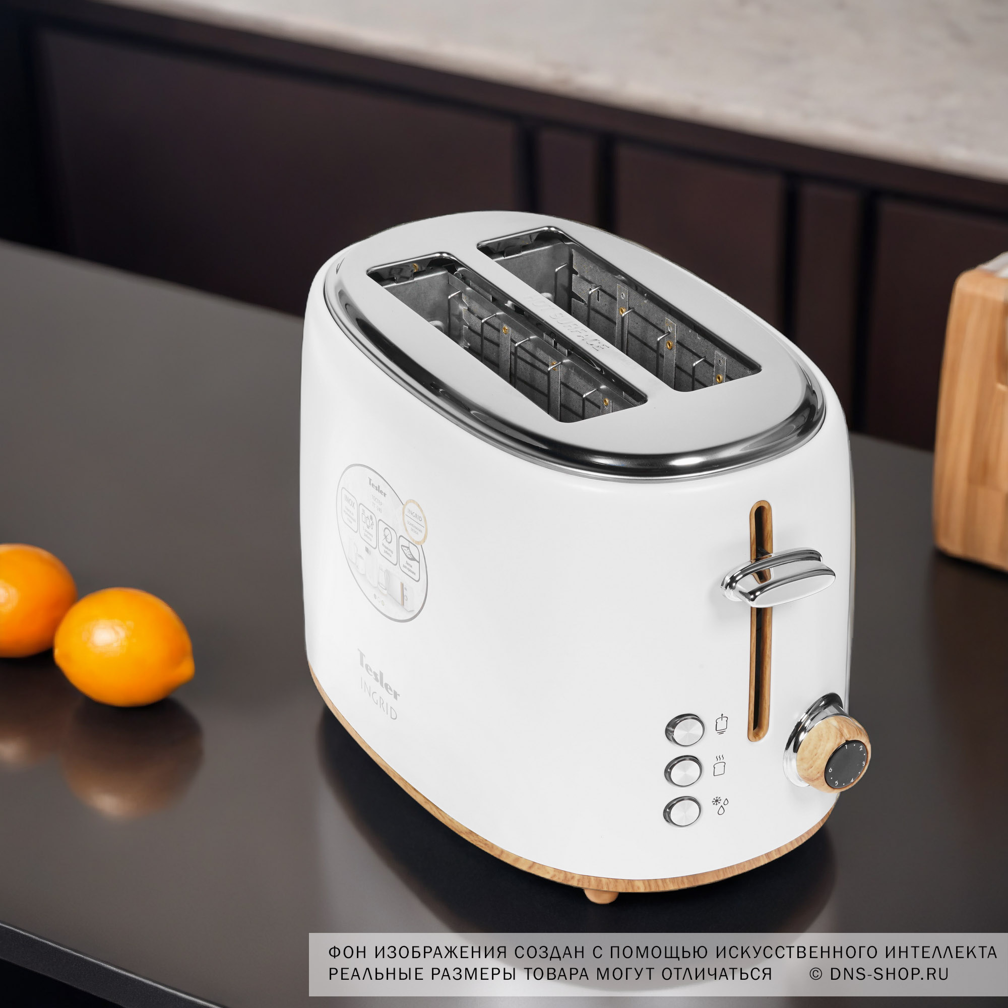 8161054 Тостер TESLER TT-240 белый STDN-0128099 - Вид №9