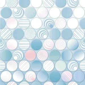 Стеновая панель ПВХ Бризоль 2700x250x8 мм голубой 0.675 м²