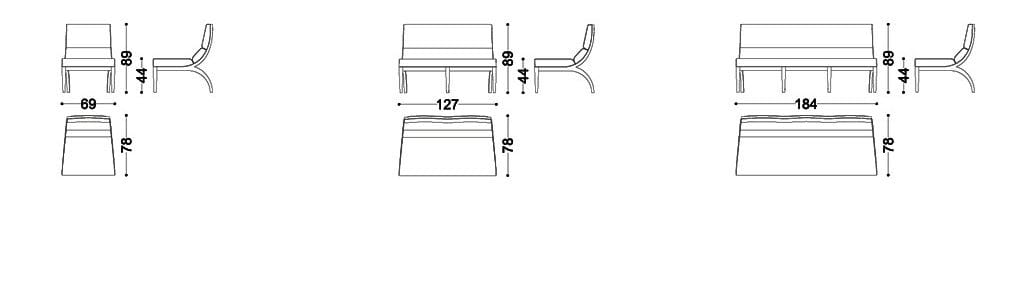 3-местный тканевый диван OPERA CONTEMPORARY Antony ARCH-00149081 - Вид №2