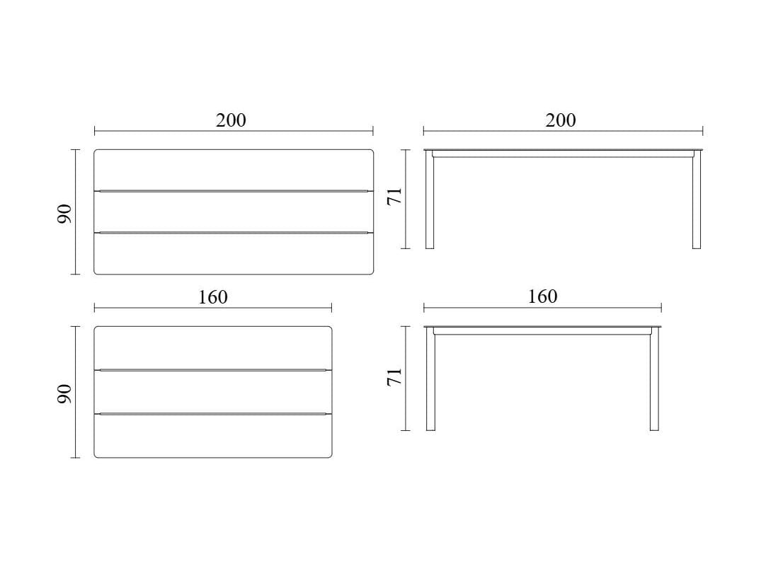 Металлический прямоугольный садовый стол Noah Living Wendel Outdoor ARCH-00021031 - Вид №27
