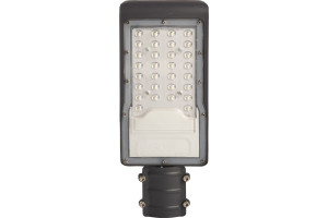 16005173 Уличный светодиодный светильник 30W AC230V/ 50Hz цвет черный IP65, 32576 FERON SP3031