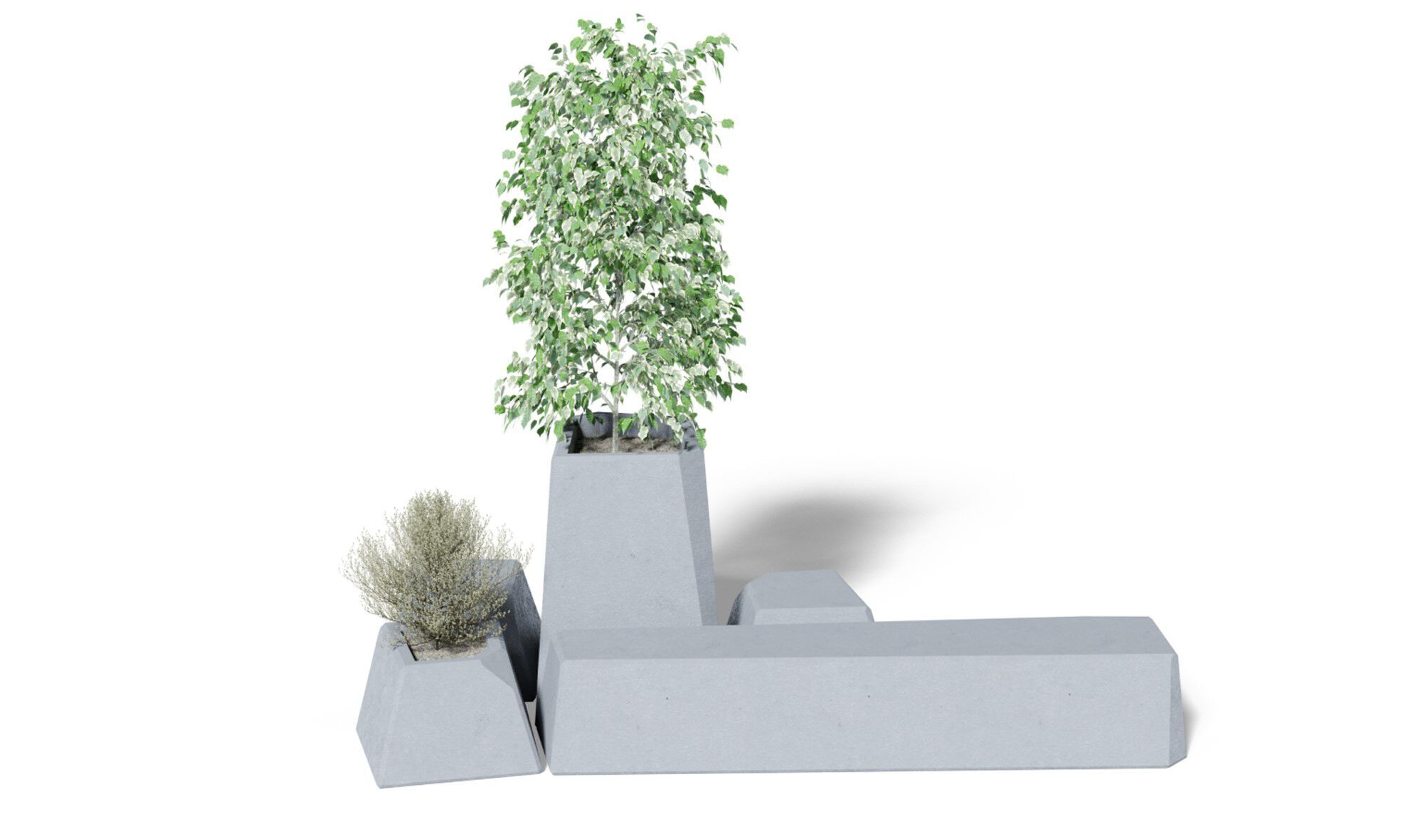 Бетонное наружное сиденье amop Cru ARCH-00096356 - Вид №1