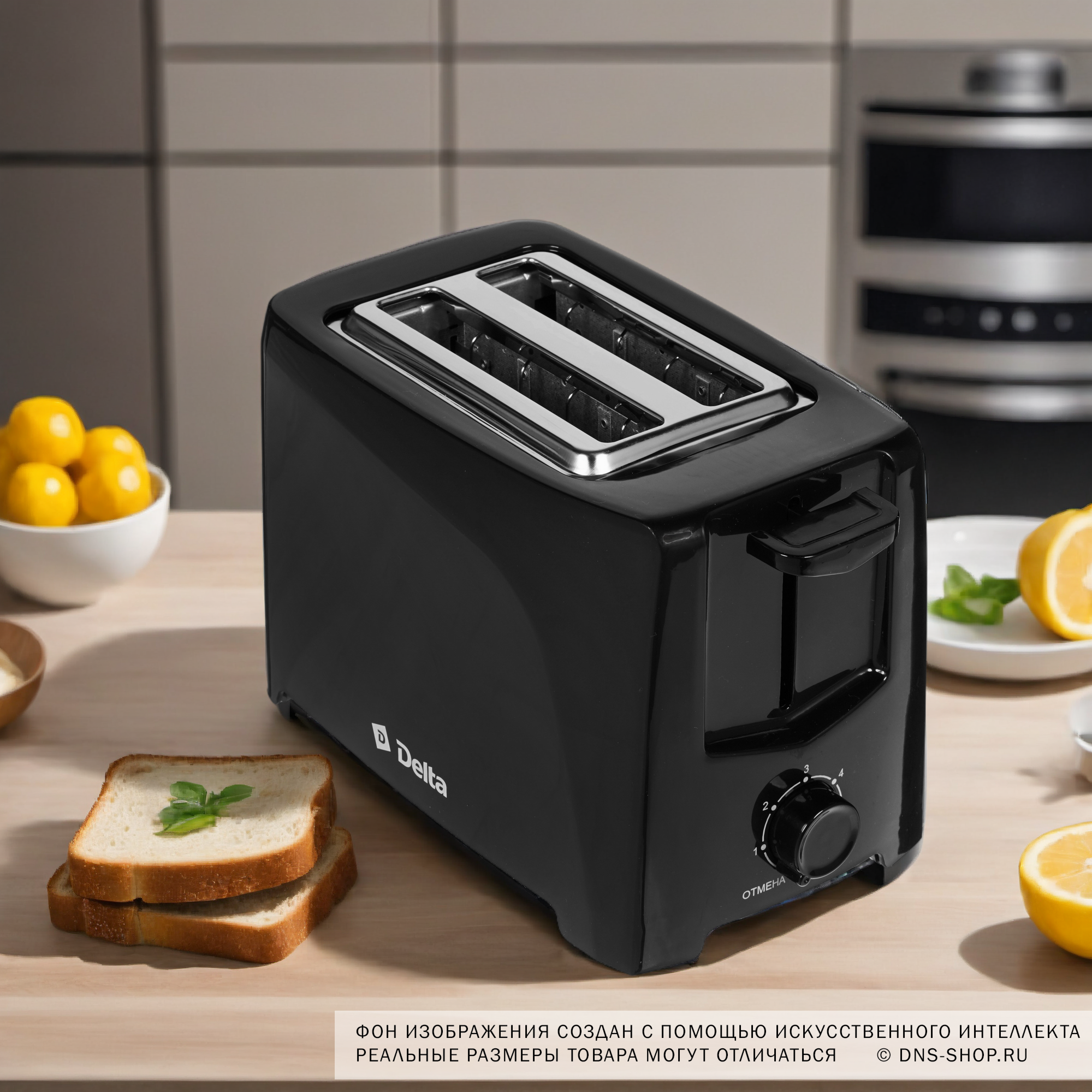 8157521 Тостер DELTA DL-6900 черный STDN-0147781 - Вид №7