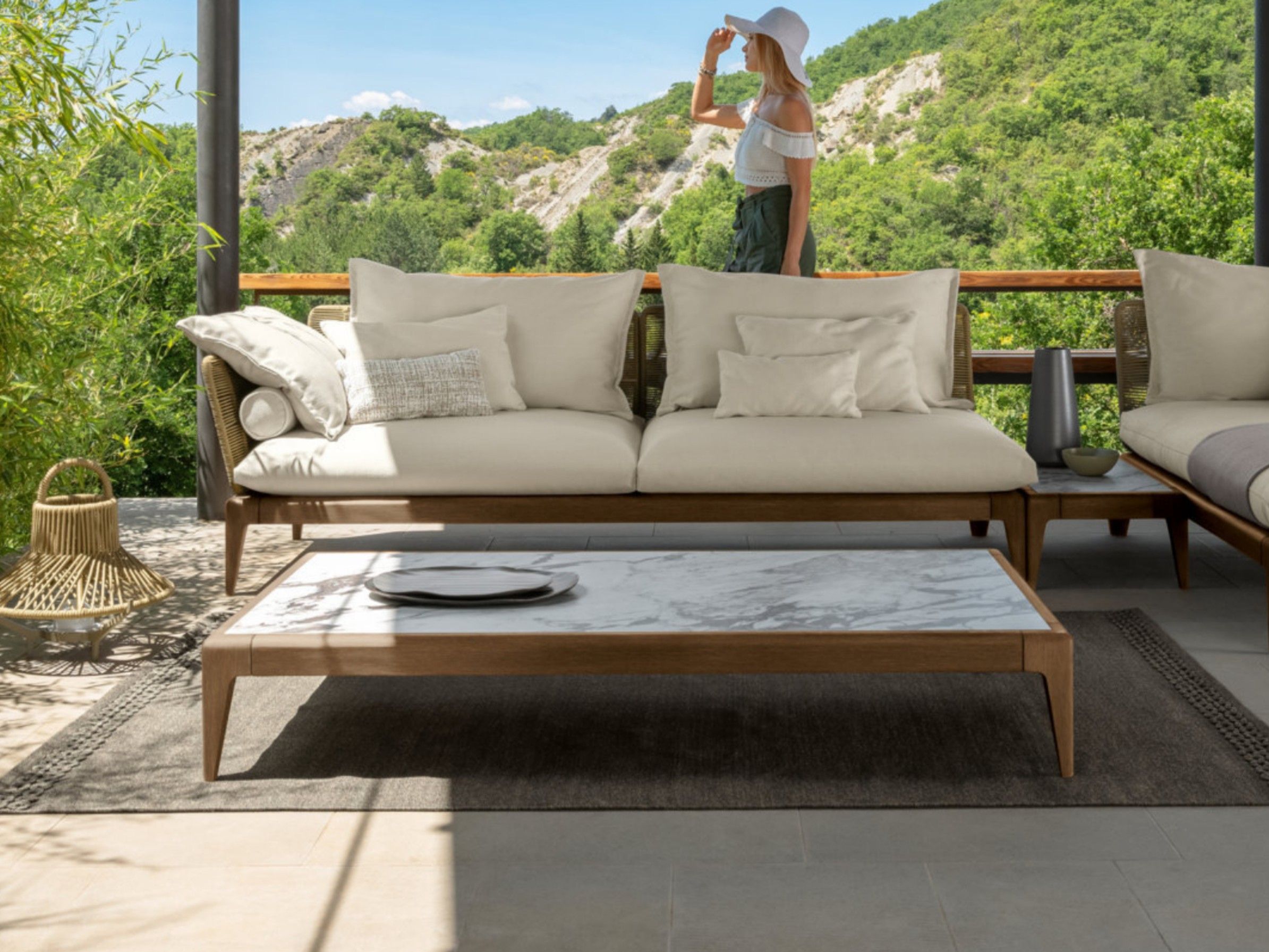 Журнальный столик из керамогранита Talenti Круизный тик ARCH-00062551 - Вид №4