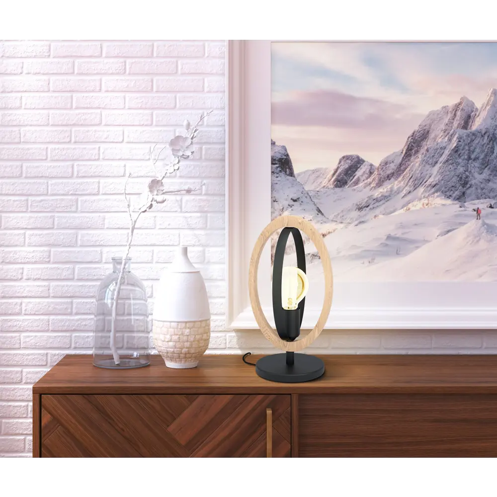 Лампа настольная Eglo Basildon 40 Вт, цвет черный STLM-2016633 - Вид №2