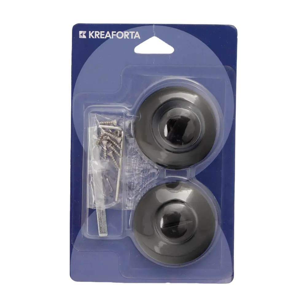 Завертка дверная KREAFORTA WCR2 алюминий цвет черный STLM-2004319 - Вид №2