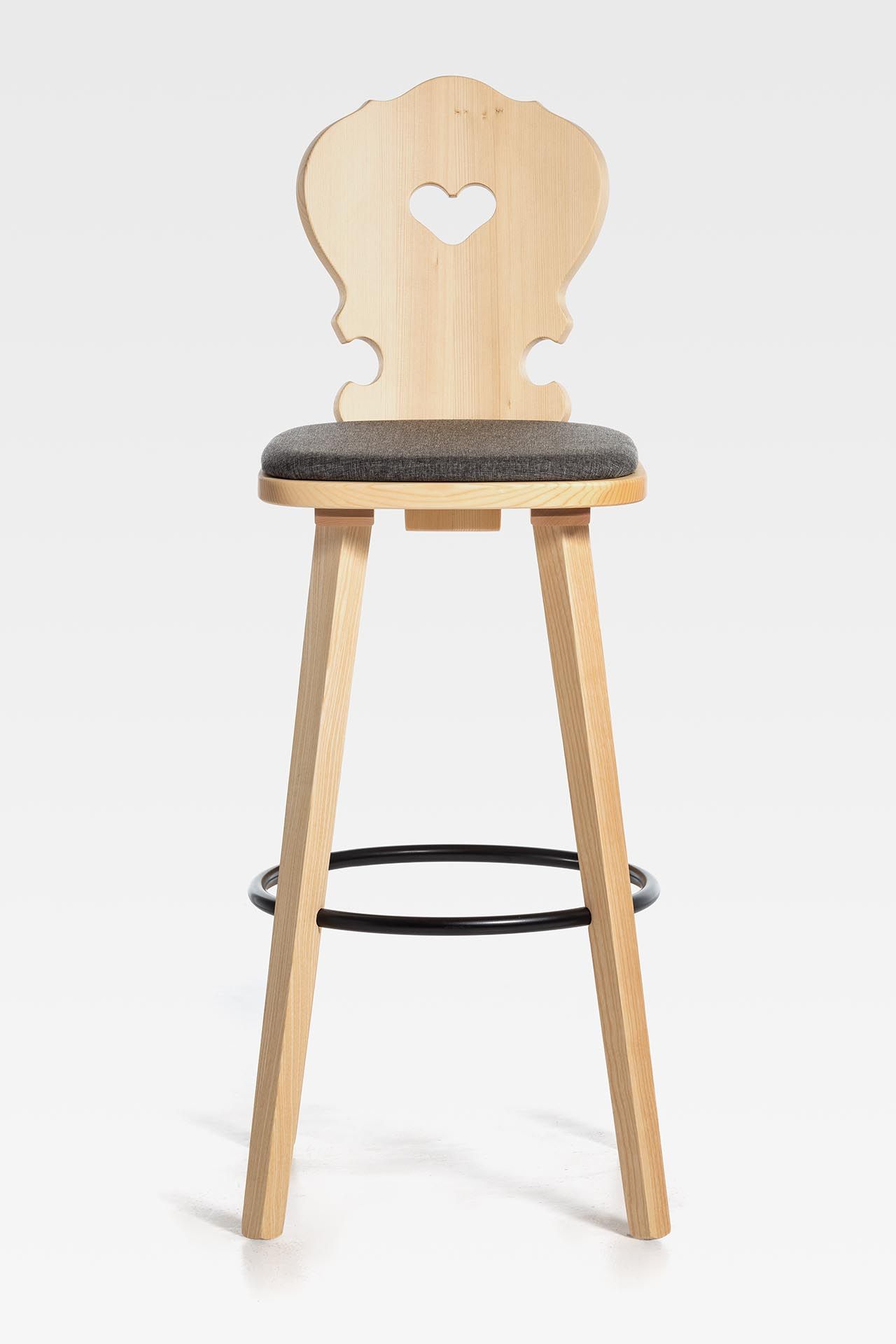 Высокий стул из ели с мягким сиденьем SIPA Вена ARCH-00130176 - Вид №9