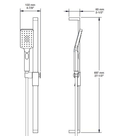 Термостатический набор для душа с душем BARIL Rec B05 ARCH-00073302 - Вид №4
