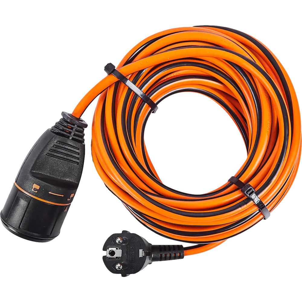 Удлинитель-шнур Electraline Electralock 1 розетка с заземлением 3x1.5 мм 10 м 3580 Вт цвет оранжевый/черный 82746257 STLM-2013665 