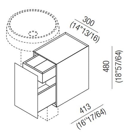 Круглый отдельно стоящий умывальник Agape Lariana ARCH-00071419 - Вид №6