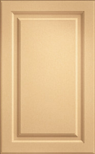 Фасады для кухни Классика Фрезеровка «Прямоугольник 90+» Лен солнечный №45