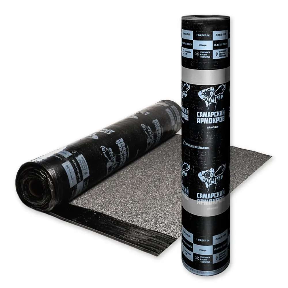 Армокров Базис ТКП-3.7 верхний слой основа комбиткань 9 м² МЯГКАЯ КРОВЛЯ STLM-2085076 - Вид №1