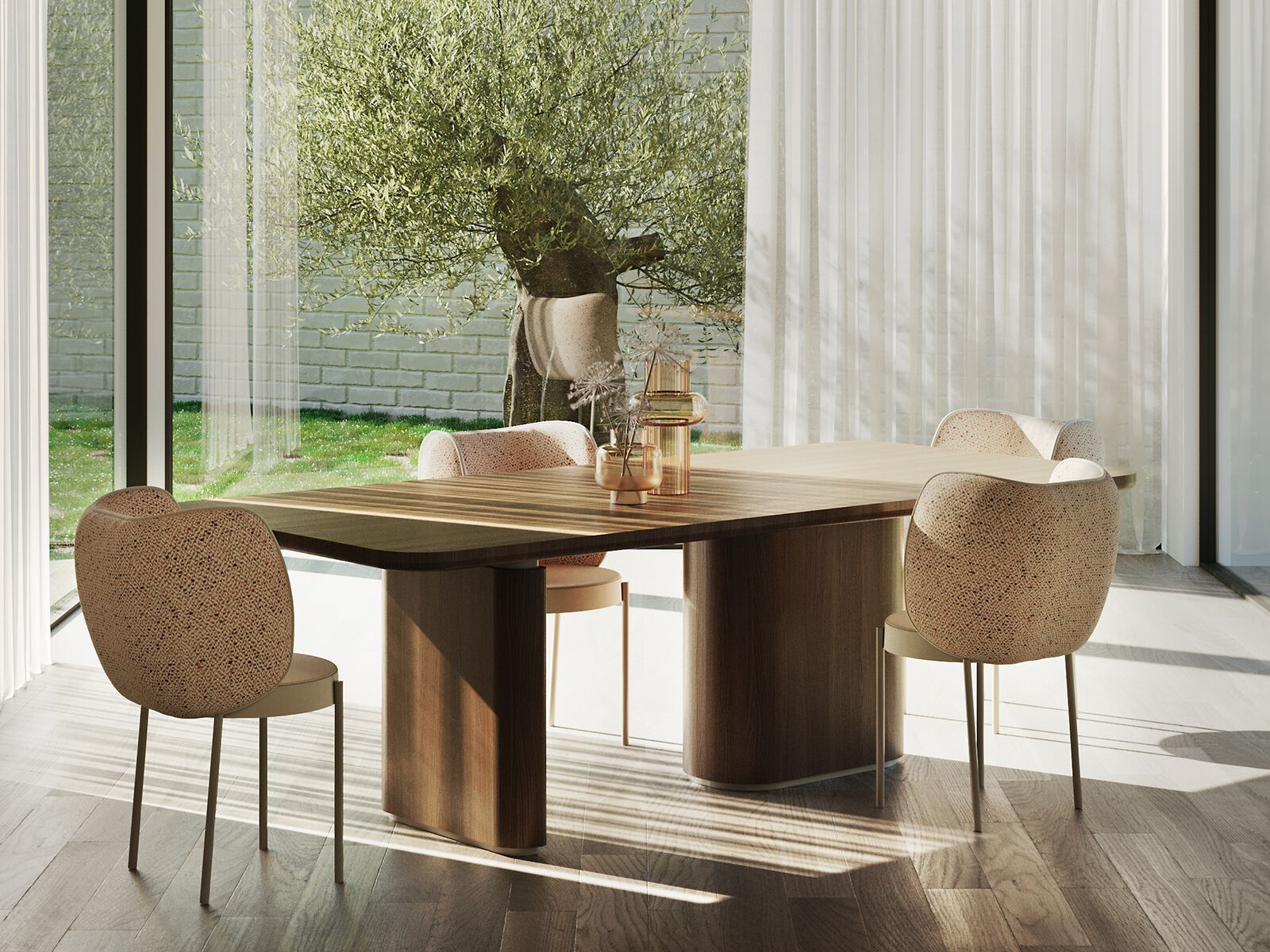 Мягкий стул из ткани ANA ROQUE INTERIORS ARCH-00070073 - Вид №1