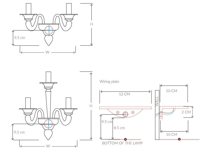 Настенный светильник из муранского стекла Abrissi Vivienne ARCH-00037572 - Вид №2