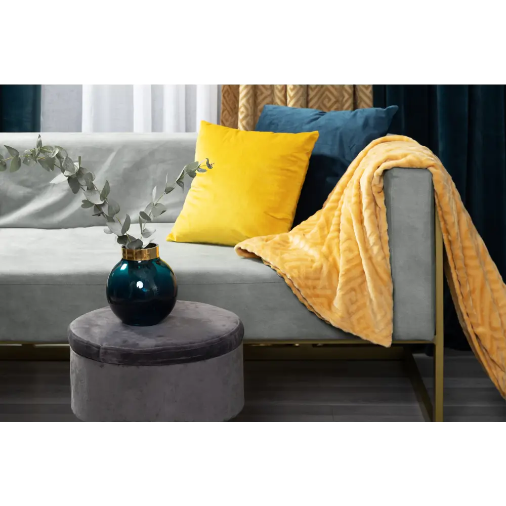 Ваза «Токио» 2, стекло, цвет синий/золотой Santreyd STLM-2166404 - Вид №2