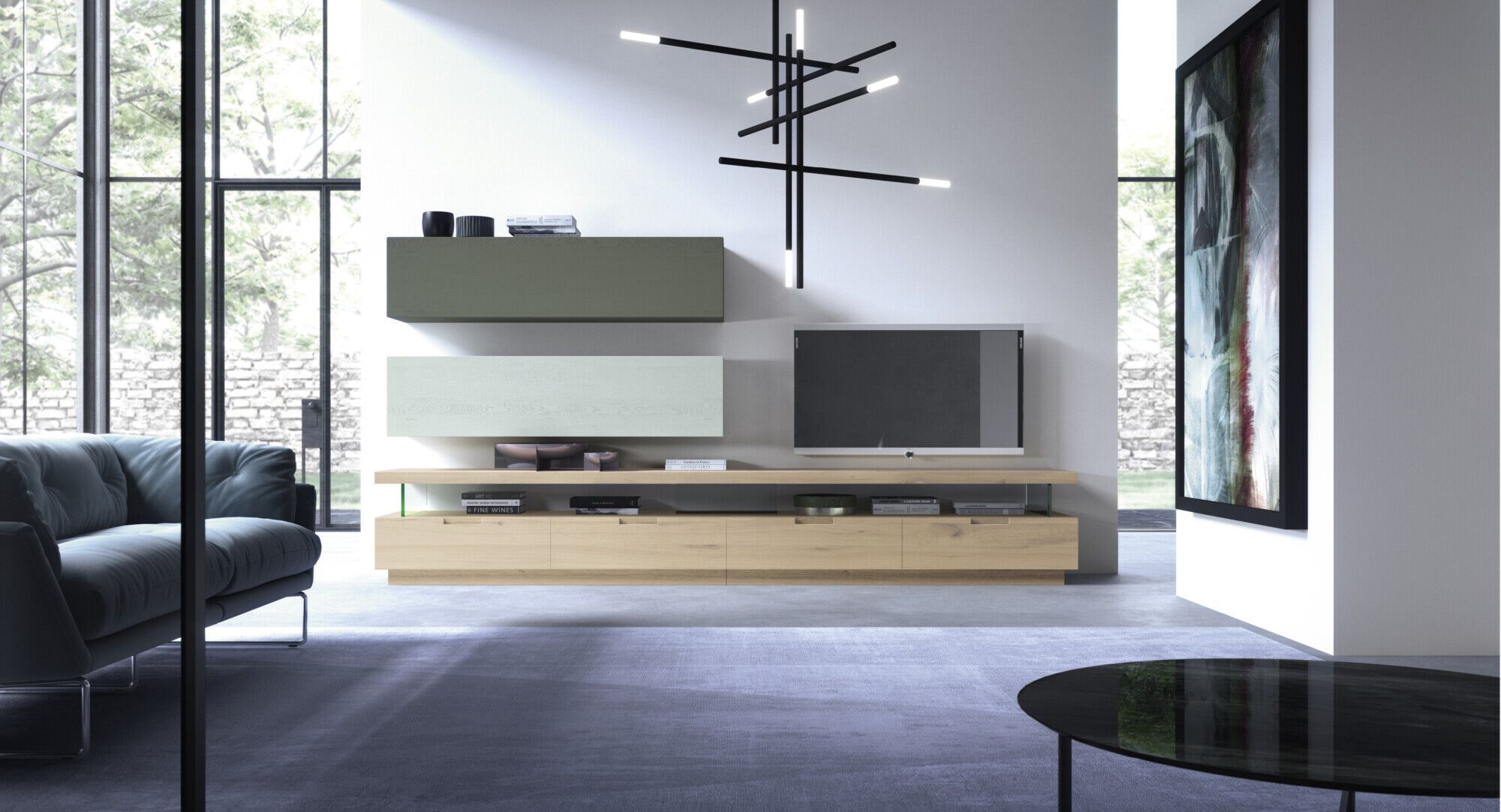 Модульная модульная стена из массива дерева Devina Nais Ноль.16 ARCH-00065357 - Вид №28