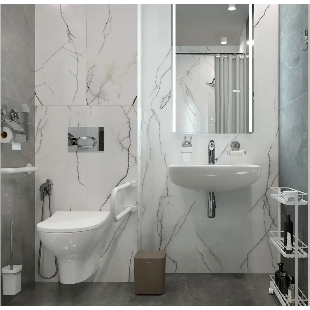 Комплект инсталляция с унитазом Vitra Stern 9016B003-7202 STLM-2020234 - Вид №8