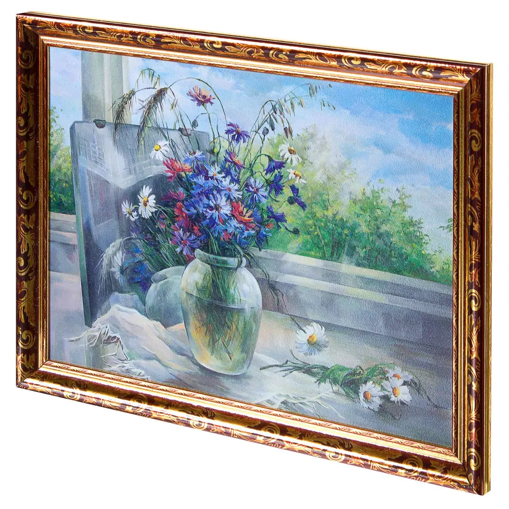 Постер в раме 30х40 см «Ваза у окна» Santreyd STLM-2102088 - Вид №1