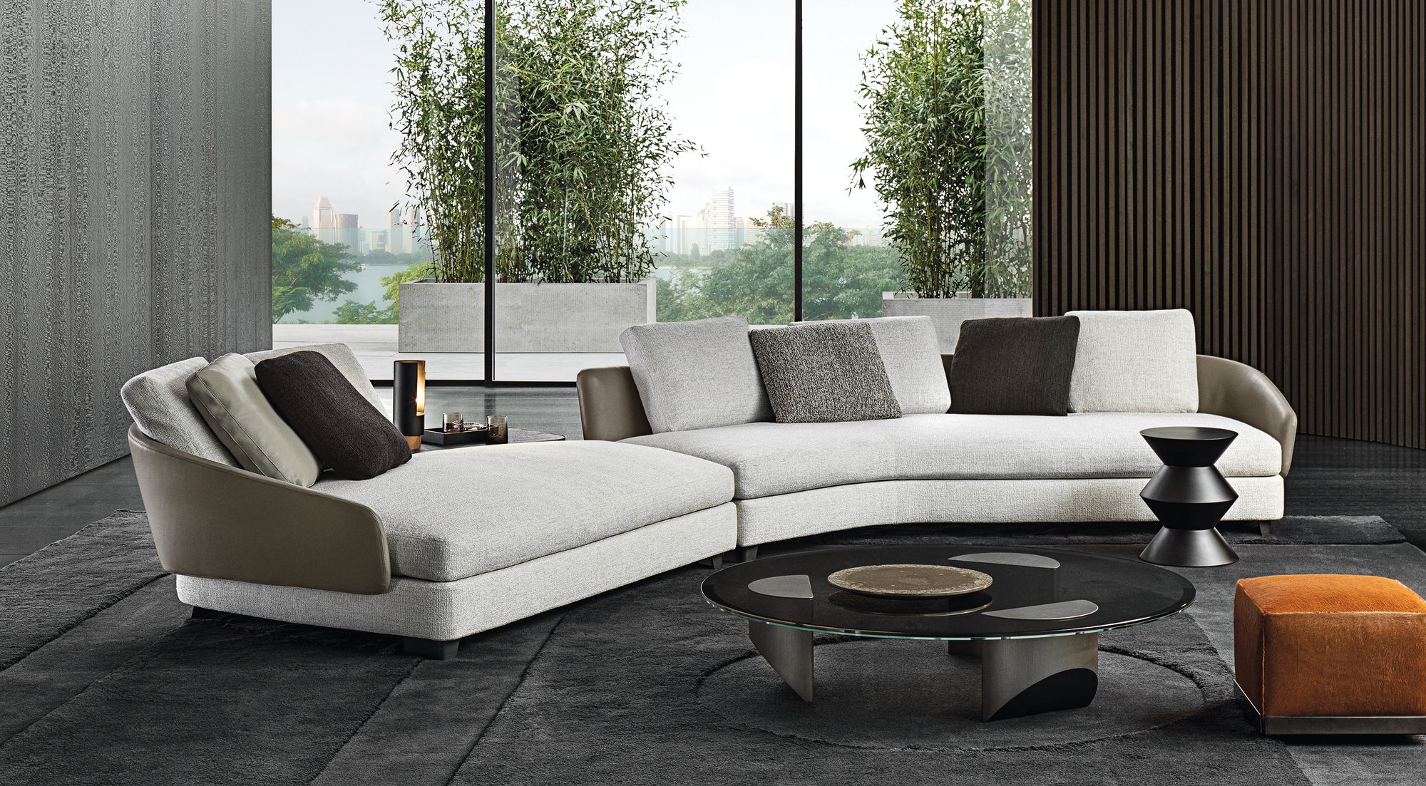 Модульный тканевый диван Minotti Lawson ARCH-00012487 - Вид №1
