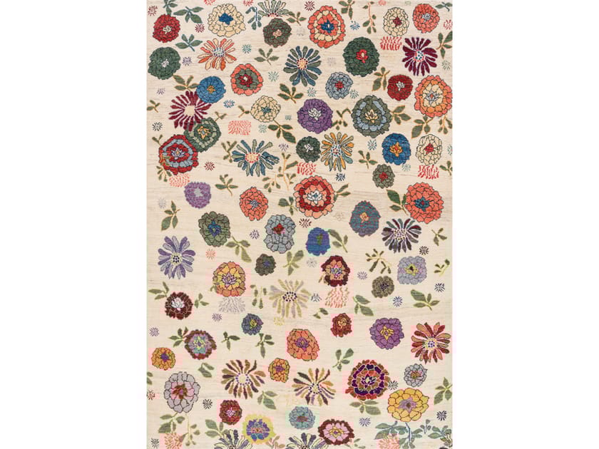 Прямоугольный шерстяной цветочный ковер Zollanvari Ikebana Kyoto-Designer ARCH-00056902