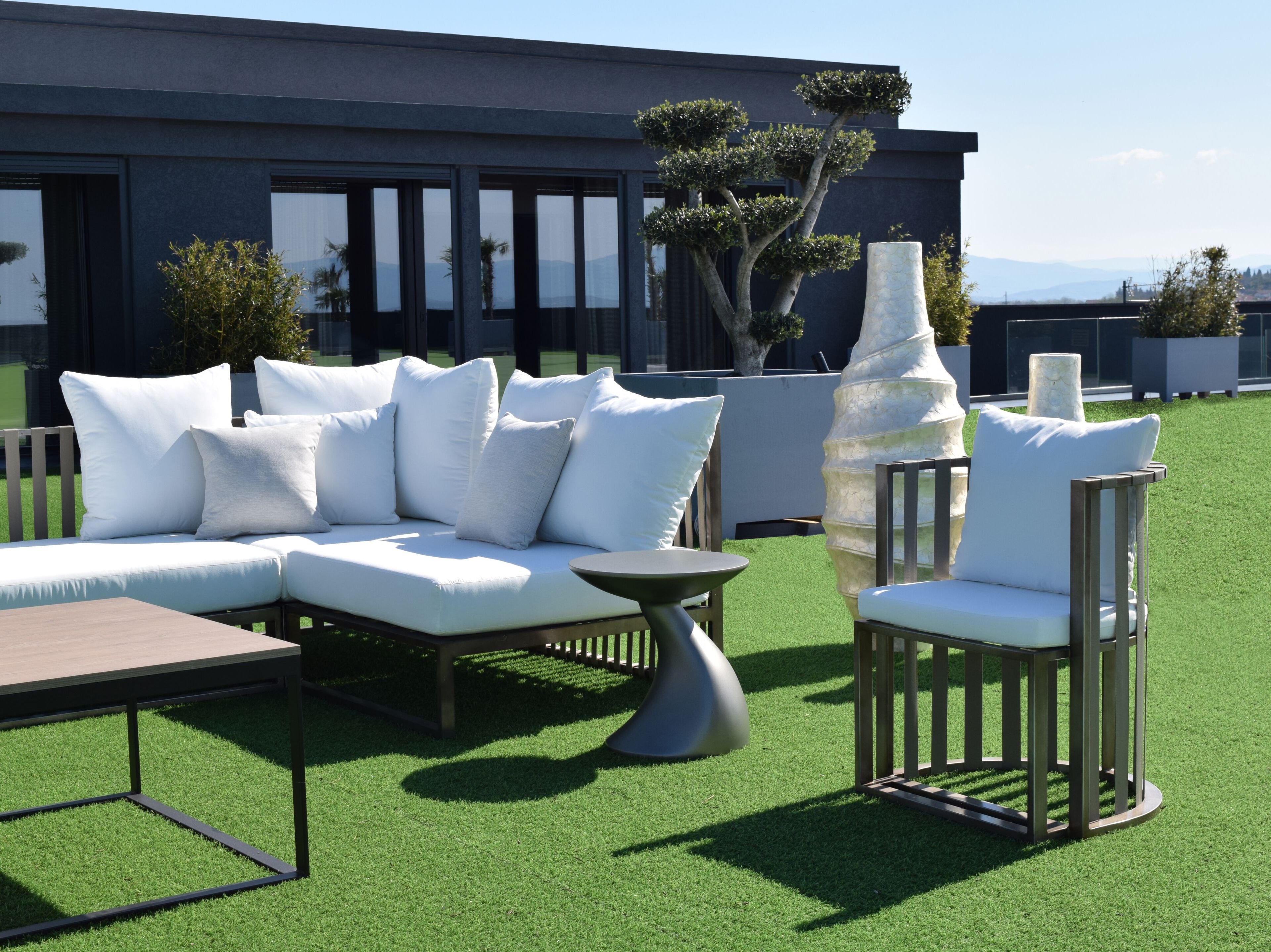 Алюминиевый садовый стул с подлокотниками ABLE Богота ARCH-00139122 - Вид №3